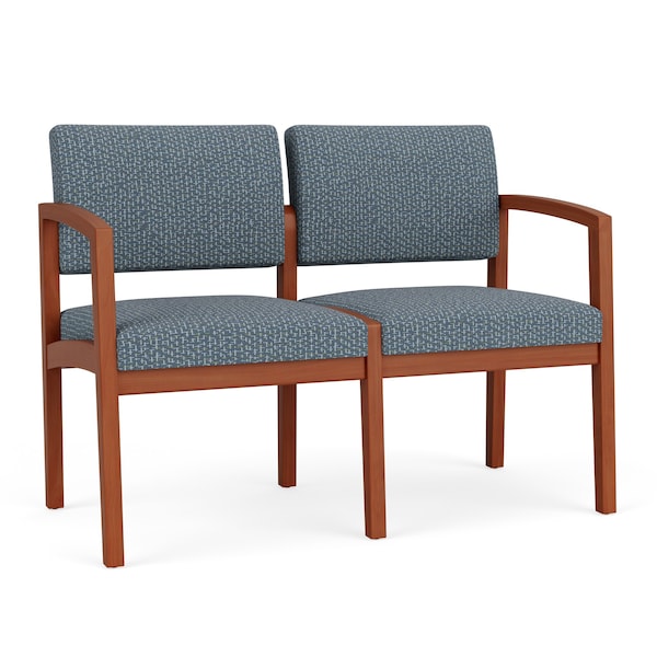 Lesro 2 Seat Tandem Seating W/ No Center Arm, 44 in W 26 in L 31.5 in H, Lenox Series LW2101 - main